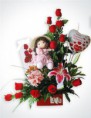 muñeca+rosas+globo